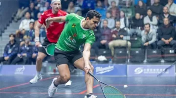 يوسف إبراهيم يضمن مقعده في نصف نهائي بطولة هونغ كونغ للإسكواش